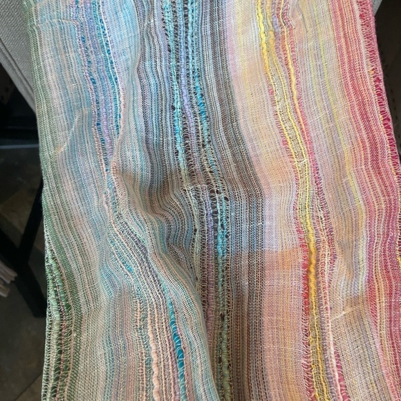 Pastel multi color lightweight scarf - Picture 5 of 6